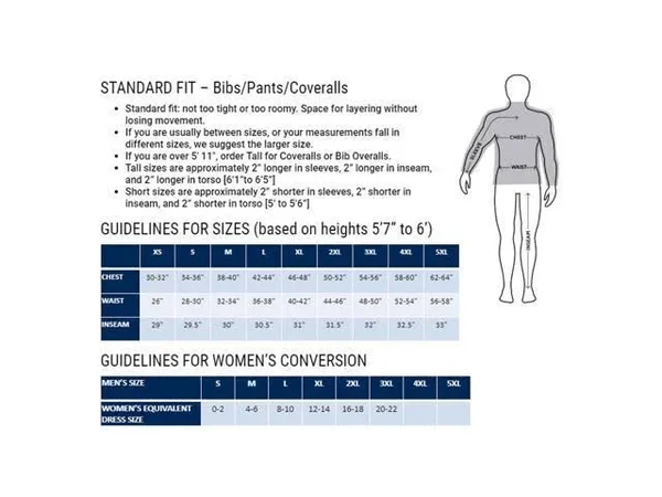 Refrigiwear Iron-Tuff Bib Overalls, Navy, 3XL, Short, Nylon