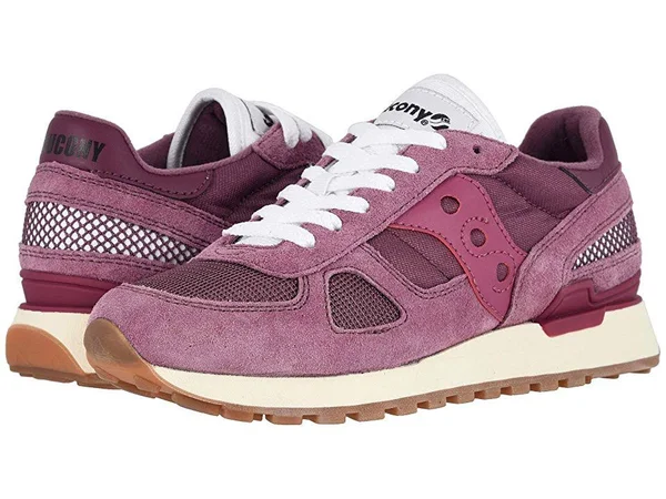 Saucony Women's Shadow Original Vintage Sneaker - Maroon, 6 US