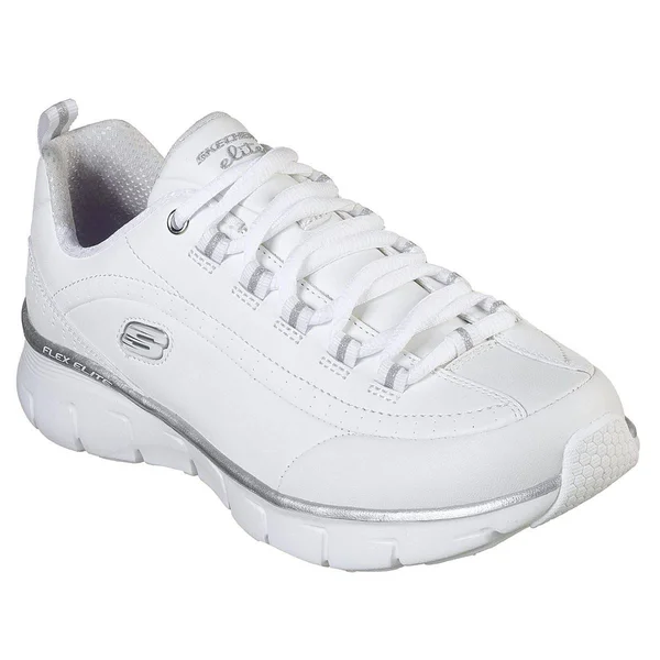 Skechers Women's Synergy 3.0 Sneaker - White/Silver