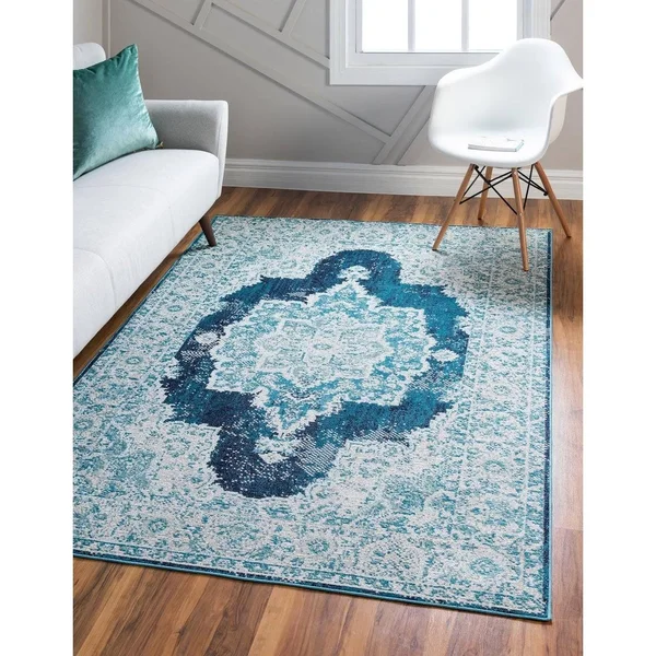 Unique Loom Wish Charm Rug (4& 0 x 6& 0 - Pink)