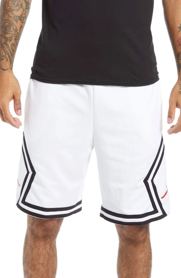 Jordan Jumpman Diamond Men's Fleece Shorts-White Medium