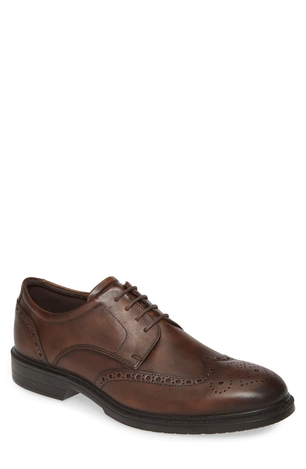 Ecco Men's Lisbon Brogue Tie Oxford