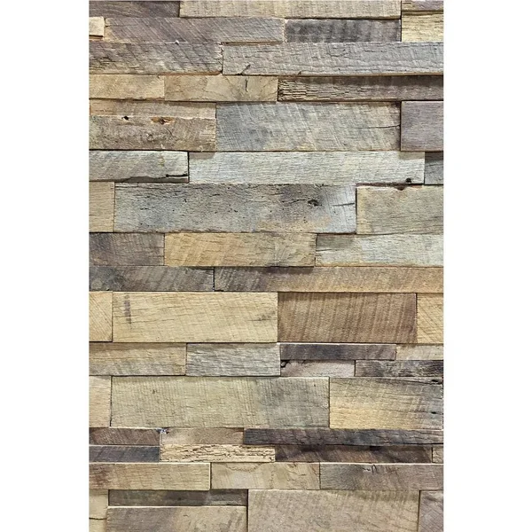 The Vintage Wood Floor Company 1 in. x 39.5 in. x 11.5 in. Reclaimed Natural American Barn Wood Wall PANEL - Brown