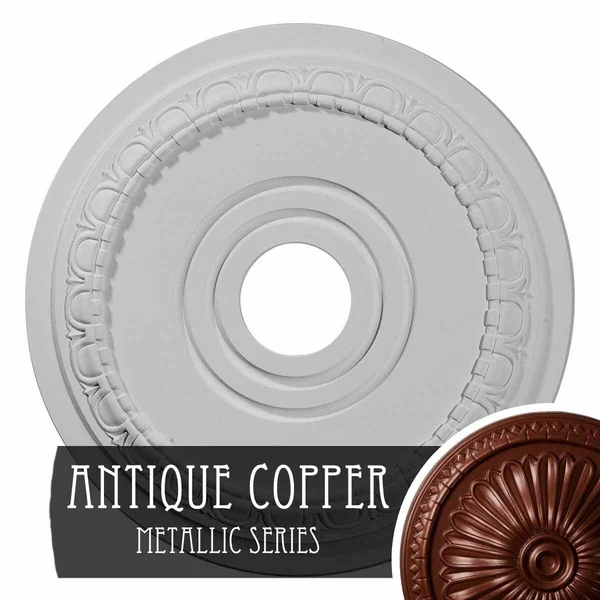 17 1/2x22OD x 3 5/8x22ID x 1x22P Munich Ceiling Medallion (Athenian Green Crackle)