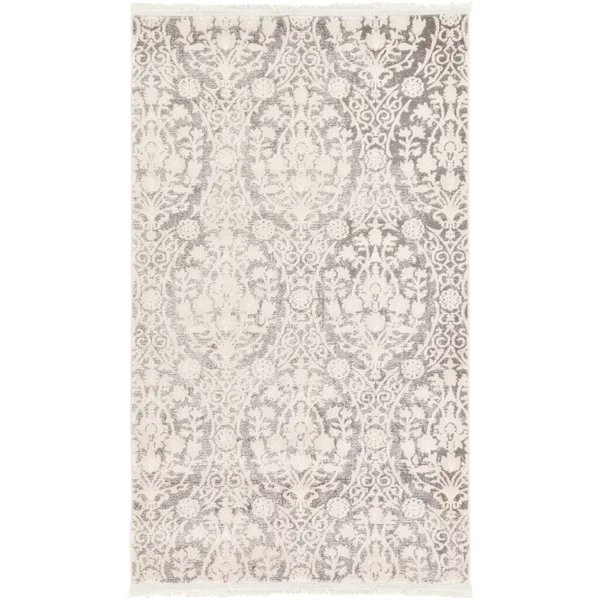 Unique Loom Light Gray Tyche New Classical 3& 3 x 5& 3 Area Rug