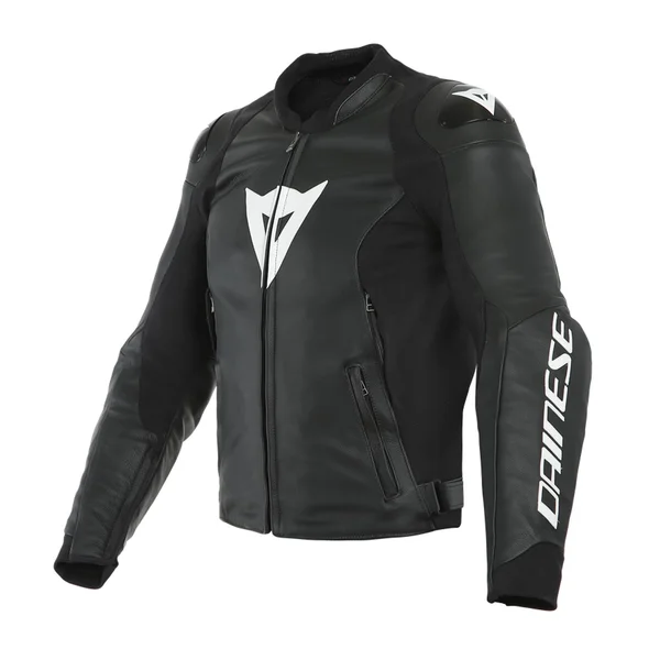 Dainese Sport Pro Leather Jacket - Black/White 56