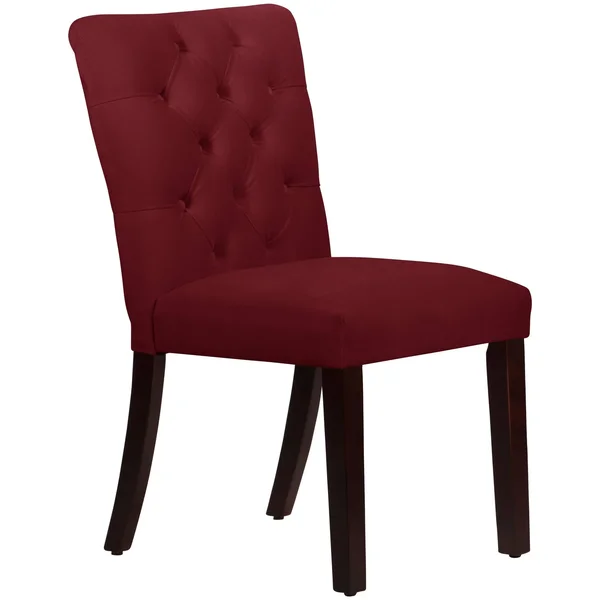 Skyline Furniture Mfg Tufted Chair in Velvet Berry (68-6VLVBR)