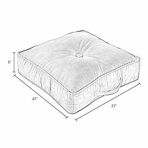 Greendale Home Fashions 20-inch Omaha Square Floor Pillow
