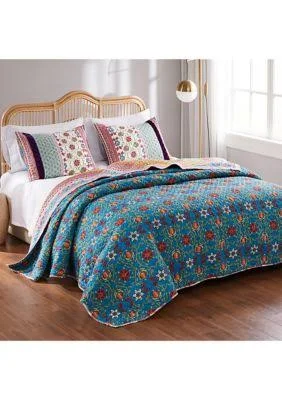 Greenland Home Fashions Thalia Quilt Set - Full/Queen