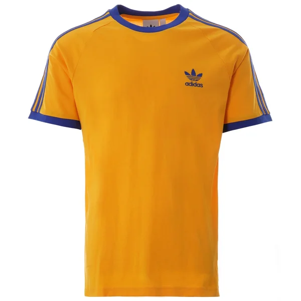 Adidas Originals 3 Stripes T-Shirt - Gold, GE6233-3 Color: Gold, Siz