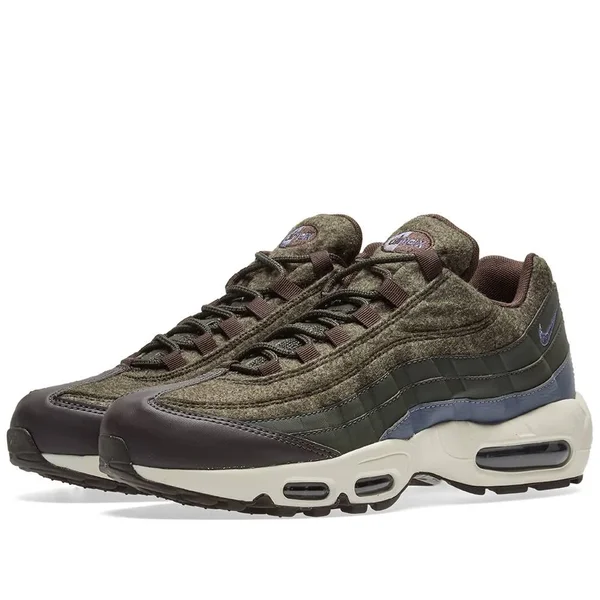 Nike Air Max 95 Premium Sequoia/Light Carbon Men's Running Shoes 538416-300