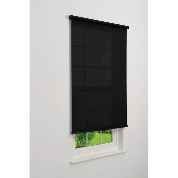 Linen Avenue Cordless 5% Solar Screen Standard Roller Shade - Coffee 37 W x 66 H