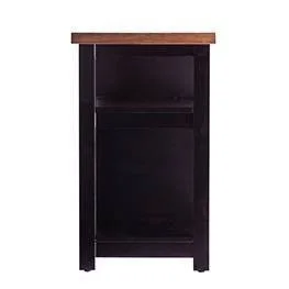 Lanell Console with Storage TV Stand for TVs Up to 64x22 Black/Brown - Aiden Lane