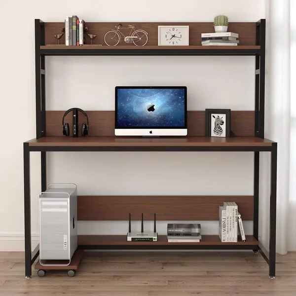 ESF307 55 inch Computer Gaming Desk with Hutch United States - White