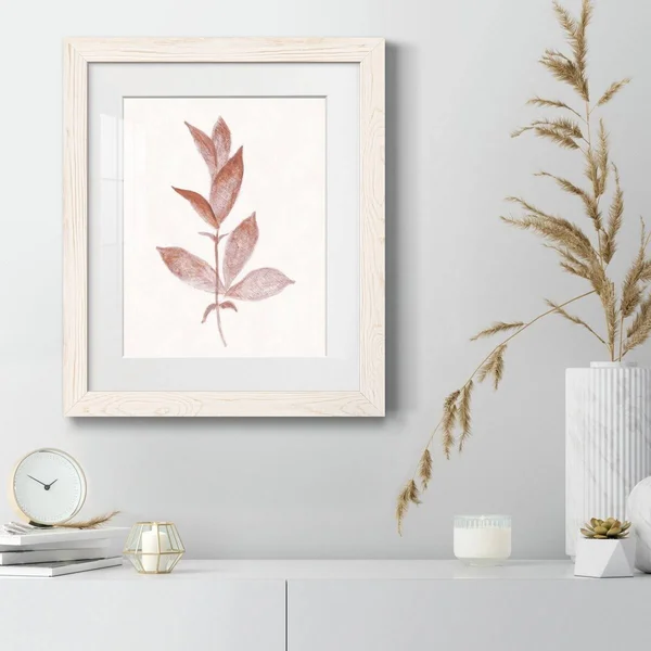 Red Leaf II-Premium Framed Print - Ready to Hang - 27.5X37.5 - White