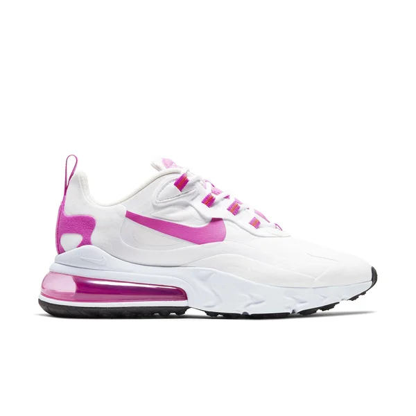 Nike Air Max 270 React White/Fire Pink Women's Shoes, Size: 7
