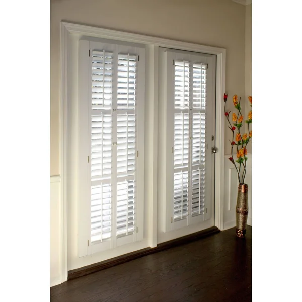 Overstock White 2 1/4 inch Slat Plantation Shutter (35-inch Wide) 64 Inches 35 x 64