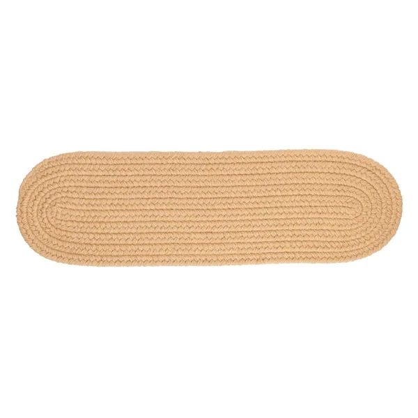 Rhody Rug Solid Walnut Wool Stair Tread - Set of 13
