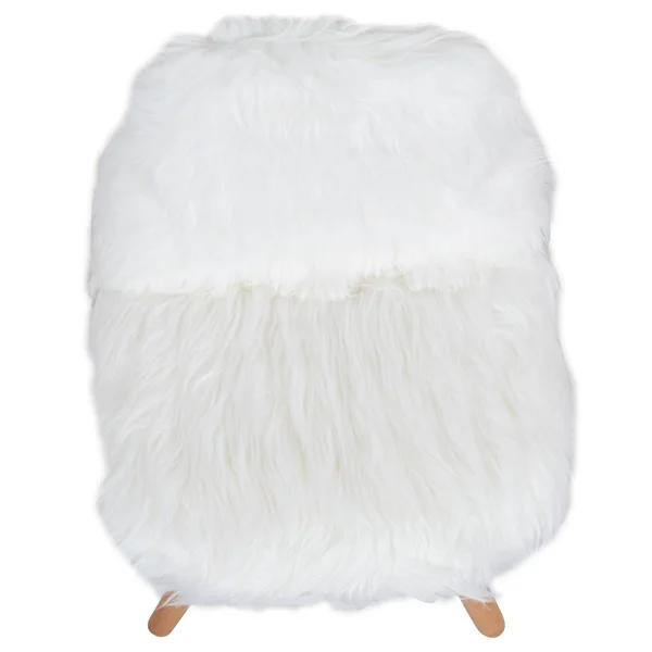 Flash Furniture Kids Shaggy Dog White Accent Chair