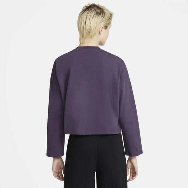 Nike Sportswear Women's Jersey Long-Sleeve Top in Purple, Size: Large, CZ3556-573