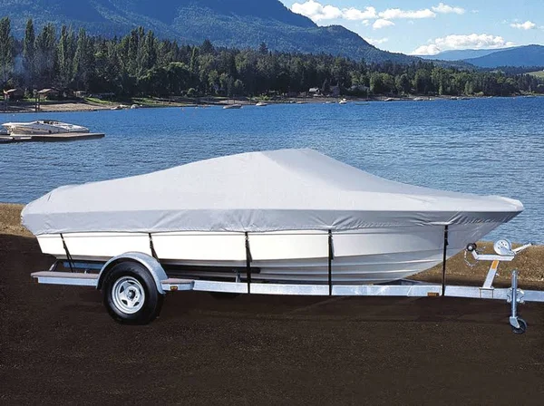 Taylor Made Inshore Fishing Boat COVER, OB, Navy Blue, Hot Shot, 13&5x22-14&4