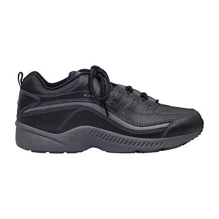 Easy Spirit Roadrun Womens Sneakers - Black, Regular 6 1/2, Athletic Shoes Sneakers, Orthotic Friendly|Removable Sock Liner|C