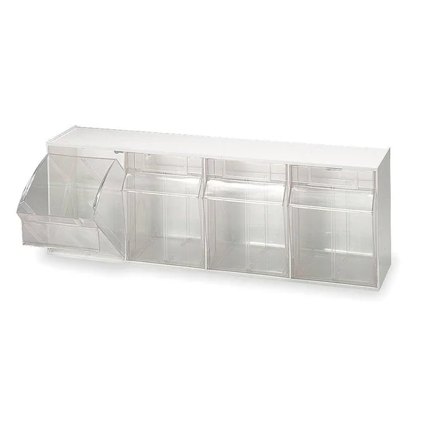 Quantum Storage Tip-Out Bin System, Beige, 6.62x22 L x 23.62x22 W x 8.12x22 H