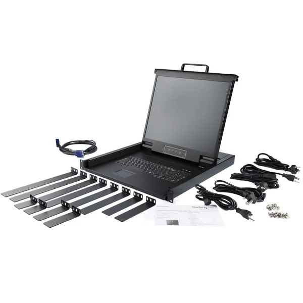 StarTech.com Rackmount KVM Console - Single-Port with 17-inch LCD
