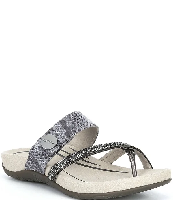 Aetrex Izzy Pewter Sparkle Women's Petwer - 40