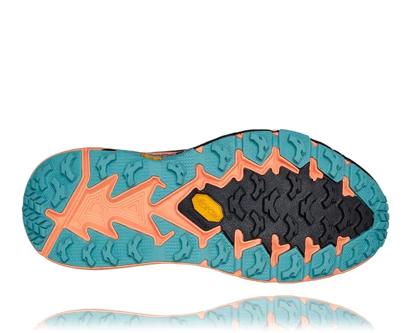 Hoka Women's Speedgoat 4 Trail Running Shoes in Blue/Orange - Size 10