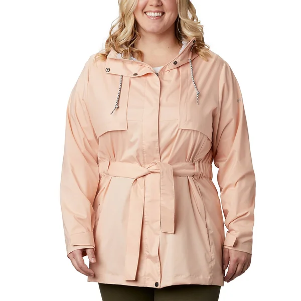 Columbia Pardon My Trench Rain Jacket - Women's Dark Nocturnal, 1x