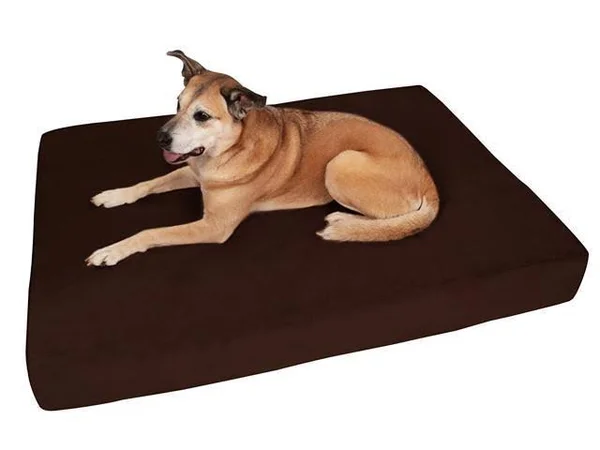 Big Barker 7 inch Pillow Top Orthopedic Dog Bed for Large and Extra Large Breed Dogs (Sleek Edition), Brown
