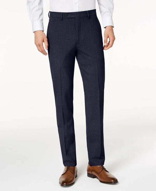 Calvin Klein Infinite Stretch Skinny-Fit Dress Pants - Navy