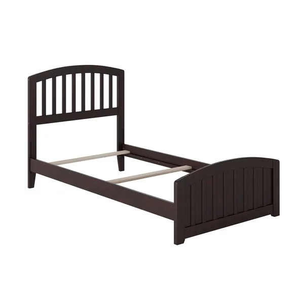 Atlantic Furniture Richmond Twin XL Traditional Bed with Matching Foot Board in Espresso - Brown
