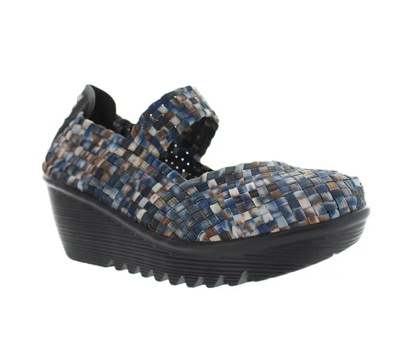 Women's Bernie Mev Lulia, Size: 37, Navy Camo Stretch Nylon