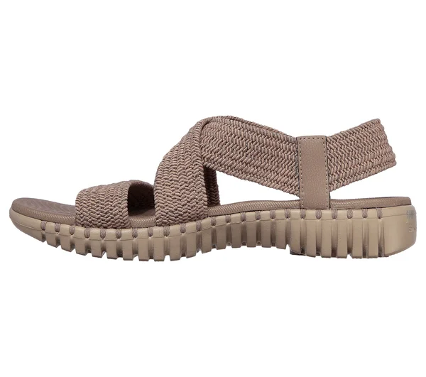 Women's Skechers GOwalk Smart Hidden Shore Strappy Sandal, Adult, Size: 7, Dark Taupe