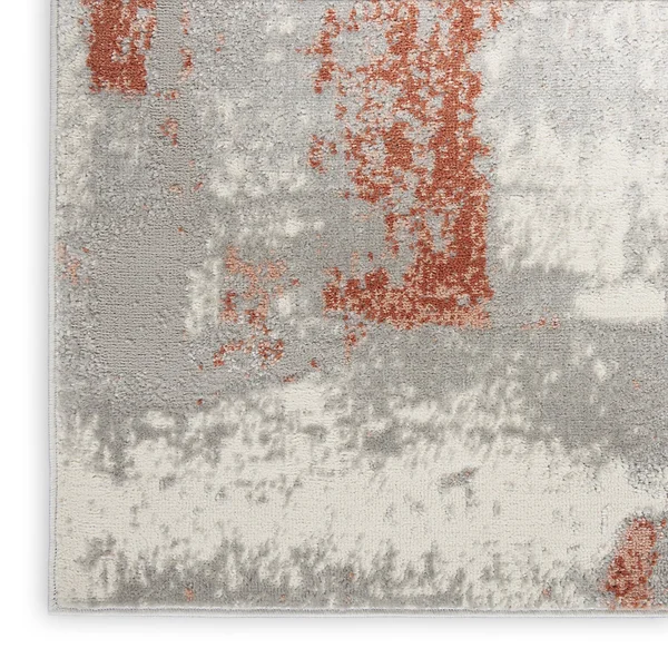 Nourison Elation ETN06 Area Rug, Grey Brick, 9& x 12&