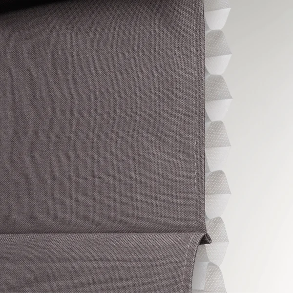 Taylor & Olive Halfway Grey Insulating Cordless Roman Shade - 61 x 72