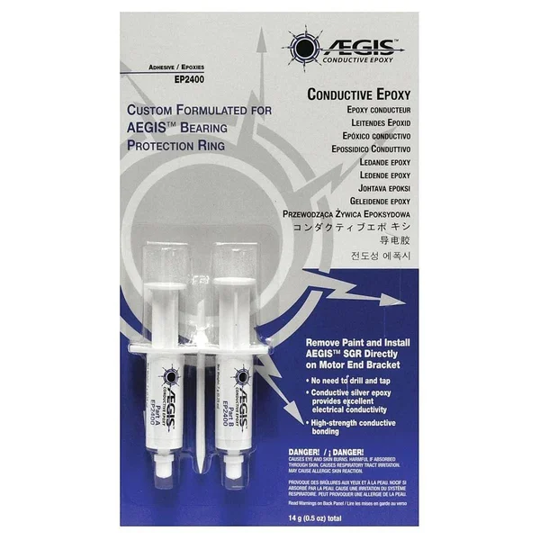 Aegis Kit EP2400 Epoxy Adhesive - Syringe, 0.5 oz, Yellow, 30 Min