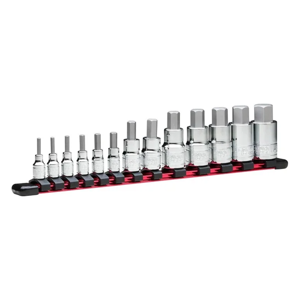 Capri Tools Hex Bit Socket Set, SAE, 13-Piece