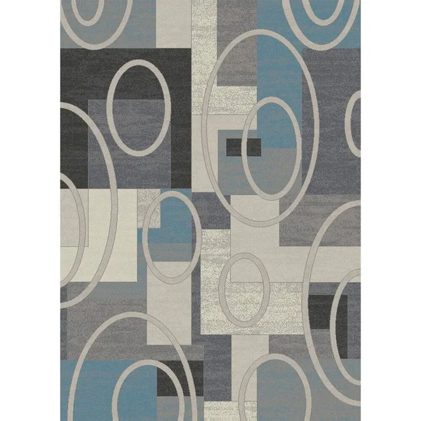 Hometown Broadway Contemporary Area Rug - 5&3x22 x 7&7x22 - Gray