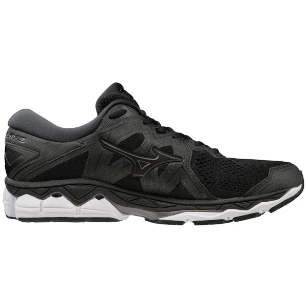 Mizuno - Men's Wave Sky 2 Running Shoe, Black, Size 7