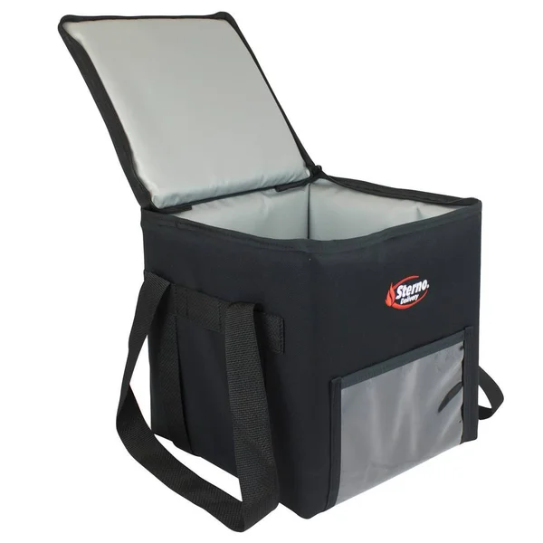 Sterno 70518 Black Extra-Large Delivery Insulated Food Carrier, 11 1/2x22 x 11 1/2x22 x 18x22 - Holds (6) 6x22 x 6x22 x 3x22 San