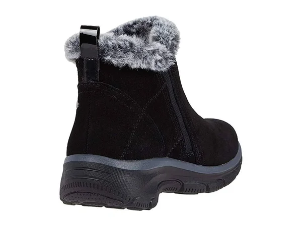 Skechers Easy Going - High Zip Women's Shoes Black : 5.5 B - Medium