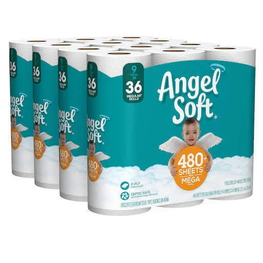 Angel Soft Toilet Paper, Mega Rolls - 36 count