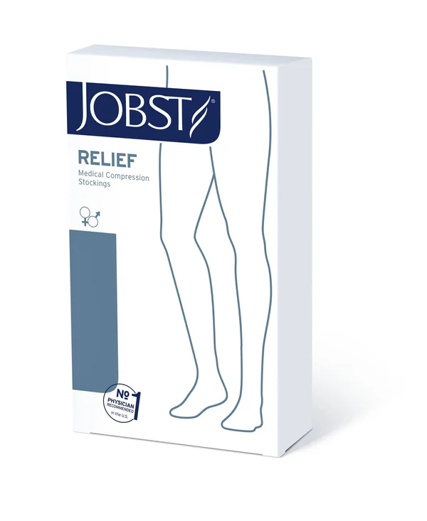 Jobst Relief Compression Chap Double Leg 20-30 mmHg Open Toe - Black - Small