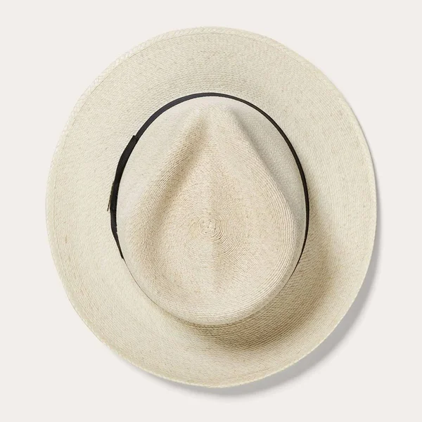 Stetson Rushmore - Palm Fedora Hat Natural - Large Straw