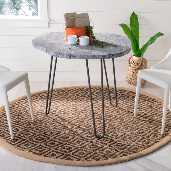 Safavieh Natural Fiber Fuchsia/Beige 4 ft. x 6 ft. Area Rug