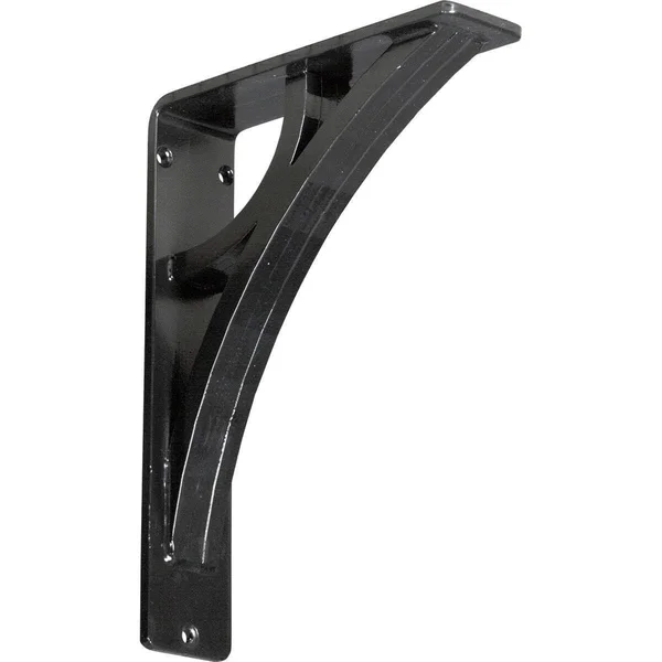 Ekena Millwork BKTM02X07X10TGL 2 x 7.5 x 10 in. Galveston Wrought Iron Bracket - Triple Center Brace Powder Coated Black
