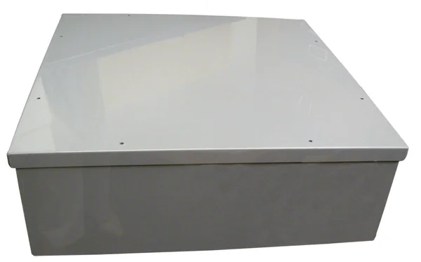 Cantex 5133163 Junction BOX; 16-7/8 inch Depth - Rigid PVC, Gray, Surface Mount, Screwed COVER, 16 inch x 14 inch x 6 inch Hub